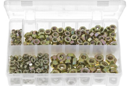 Assorted Box of Steel Nuts - Metric (Popular Sizes)