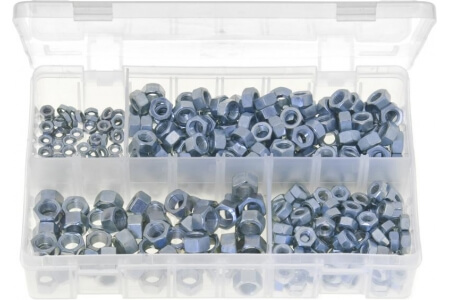Assorted Box of Steel Nuts - UNF