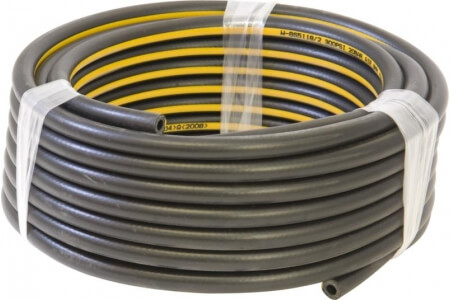 Air Line Hose - Black Rubber with Yellow Stripe