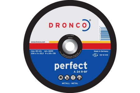 DRONCO 'Perfect' Metal Cutting Discs - Depressed Centre