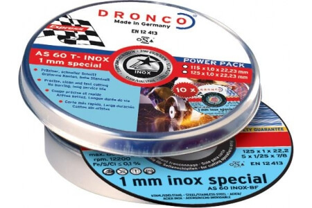 DRONCO '1 mm Inox Special' Flat Metal Cutting Discs In 'Lifetime-Plus' Tins