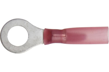 Red Heat Shrink Terminals, Adhesive Lined - Rings