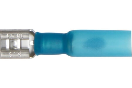 Blue Heat Shrink Terminals, Adhesive Lined - Push-on Females
