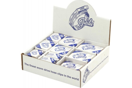 JUBILEE Hose Clips In Branded Boxes In A Handypack Dispenser
