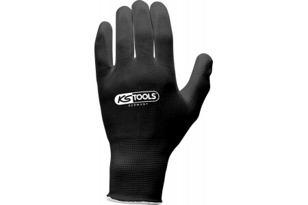 KS TOOLS Micro-Fine Woven Gloves - Black