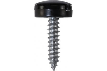 Number Plate Fasteners - Self-Tappers with Hinged Caps