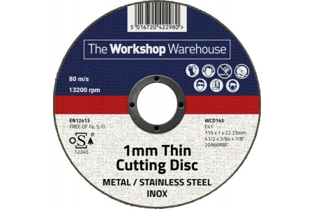 The Workshop Warehouse 1 mm Thin Flat Cutting Disc