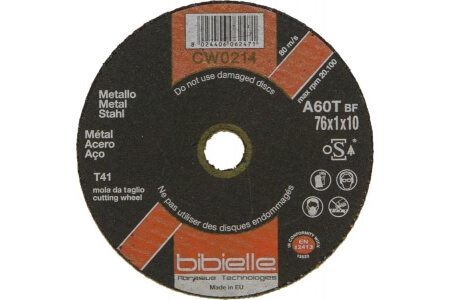BIBIELLE 1.0 mm Thin Cut-offFlat Metal Cutting Discs