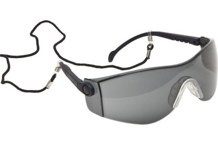 Lightweight Wraparound Safety Spectacles with Safety Cord